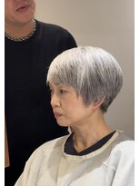 ヘアーサロンテン モトアザブ(hair salon Ten motoazabu)&nbsp;着物ヘア/大人ガーリー/ダークアッシュ/似合わせカット/麻布十番