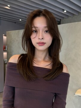 ロアンザトウキョウ(L'EANE THE TOKYO) レイヤーカット×マロンブラウン【荒谷進介】