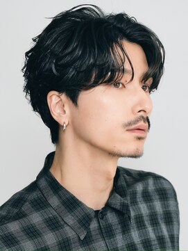 レタッチバイフィフス(RETOUCH by fifth) 原宿メンズパーマルーズパーマシャドウパーマセンターパート緩め