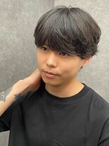 エルマーク 立川(L-MARK)&nbsp;シャドウパーマ/波巻きパーマ/メンズ/センターパート/眉毛