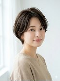 30代40代50代◎大人ナチュラルレイヤーショートボブ