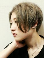 デコヘアー(DECO HAIR) 前下がりグレージュショート