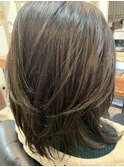 自然な仕上がりが人気のシルキーストレート