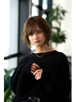 オースティン 門前仲町(AUSTIN)&nbsp;大人かわいい前髪セシルカットココアブラウンフリンジウェーブ