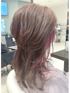 アメイジングヘアー 美沢店(AMAZING HAIR) 【AMAZING HAIR美沢店/溝手】ロングウルフ×イヤリングカラー