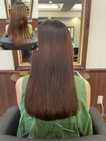 エンレイ(enRei)&nbsp;髪質改善うる艶ナチュラルブラウンストレートロング