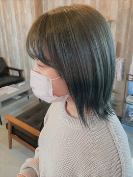 アルム(hair salon Alum) 『 透明感オリーブカラー☆ 色落ち楽しむダブルカラー 』