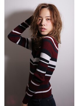 アディクト 東陽町西口(addict) ほつれウェーブミディアム＿ブラウン＿ミディアム［東陽町］