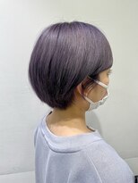 サロンドジョー(salon de joe) ショート×くすみパープル TAKUYA