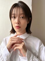 ハニーシブヤ(HONEY shibuya) 大人可愛い20代30代40代小顔外はねショート×シアーグレージュ