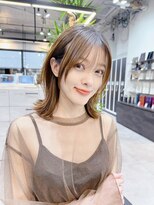 ファンナギンザ(FaNNa ginza)&nbsp;くびれヘア/くびれミディアム/斜めバング/シースルーバング