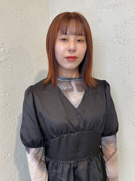 ヘアメイク カン プラスエフ(HAIR MAKE KANN+f) オレンジカラー/韓国/ヘッドスパ/インナーカラー/20代/30代