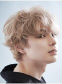 メンズハイトーンショート　金髪
