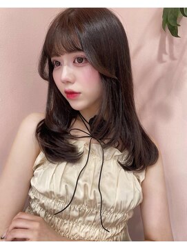 ボタン シブヤ(VOTAN SHIBUYA) ラベンダー/グレージュ/韓国ヘア/渋谷/レイヤー/顔まわり