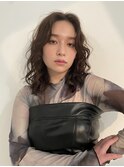 ラフパーマ/メルティブラウン
