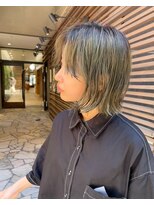 レンク(LENC)&nbsp;オリーブベージュ/外はねボブ