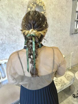 ディーヴァヘアーエズ(DIVA hair Eze) 【kotone】お呼ばれヘア＊編みおろしアレンジ