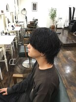 アークス(Ark'ss)&nbsp;ウルフ　マッシュ　メンズ　波巻き　ゆるめ