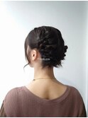 ★ボブでもできるアップスタイル で ふわふわボブツイン