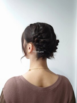 コークス 原宿 表参道(COKETH) ★ボブでもできるアップスタイル で ふわふわボブツイン