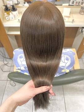 ネオリーブカフ 鶴ヶ峰店(Neolive caff) ブリーチなしダブルカラー×ナチュラルベージュ