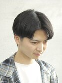 センターパート［メンズカット/センターパート/眉カット］