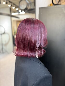 ヴァイス 渋谷店(VAICE) ボルドー/ワインレッド/ブリーチカラー