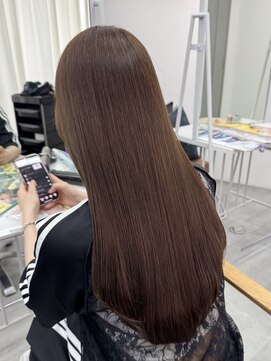 サロンドミルク 新百合ヶ丘店(salon de MiLK) ★ココアブラウンナチュラルブラウン暗めカラーデザインカラー