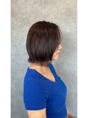 20代30代40代大人可愛いひし形ショートボブ,まとまるボブ