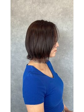 20代30代40代大人可愛いひし形ショートボブ,まとまるボブ