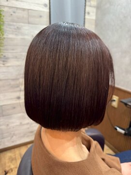ライムヘアービューティフィー(Lime hair beautify) 艶柔らかボブ【髪質改善、縮毛矯正、花園、円町、太秦】