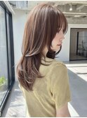 ミディアムレイヤー”レイヤーカット*髪質改善*ベージュブラウン