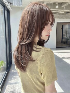 トーン 上大岡(tone.) ミディアムレイヤー”レイヤーカット*髪質改善*ベージュブラウン