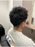 スパイキーショートピンパーマ