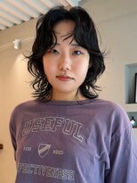 ホヌン 茅ヶ崎(Honnun) 【20代30代40代】モード◇暗髪ネオウルフ×パーマ
