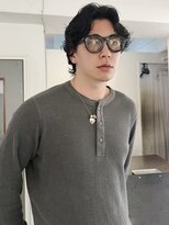 丹 men's/perm style