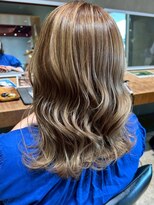 ナチュラル ヘアーデザイニング(Natural hair designing) 大人の色香/極上ハイライト/くびれミディ/ミルクベージュ/モテ髪