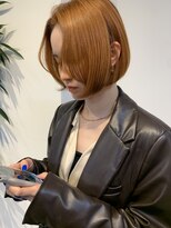 クラフト ヘア デザイン(CRAFT HAIR DESIGN) 【craft渡邉】大人ミニボブ /暖色ベージュ