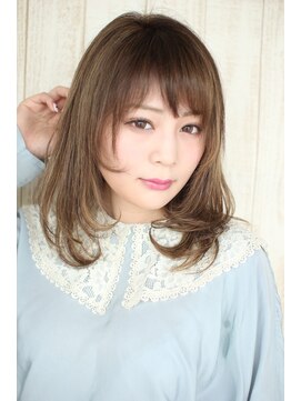 ヘアステージジール(HAIR STAGE ZEAL) やわふわカール☆シースルーミディ