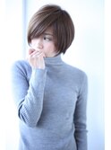 イメチェン似合わせカット♪レッドブラウン×マッシュショート