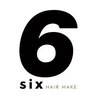 シックスヘアーメイク(6six hair make)のお店ロゴ