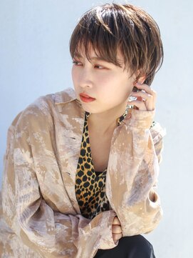 テトヘアー(teto hair) マッシュショート、アッシュブラウン、シースルーバング