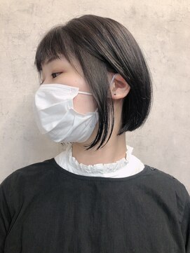 ノア ヘアデザイン 町田店(noa Hair Design) 耳にかけるとショートに見えるボブ