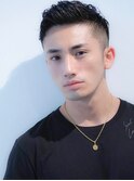センターパートフェードツーブロック韓国マッシュサイドパート