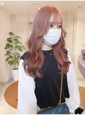 シアーピンク×韓国っぽスタイル