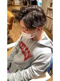 王道マッシュ×ツイストパーマ