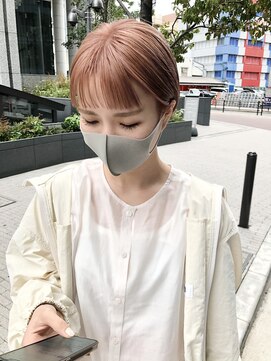 ガーランドウメダ(Garland umeda) ペールピンク×コンパクトショート　担当　輪玉