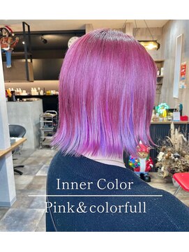 ハク(haku) アメージングカラー（派手髪）×ショートボブ