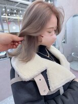 ロンド レア 天神大名店(Lond Le’a)&nbsp;インナーカラー/イヤリングカラー/ミルクティー/ベージュ/大名