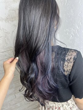 プライズ アイリス 池袋東口店(prize Iris) インナーカラーバイオレットブルー池袋